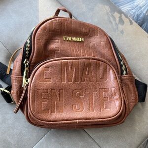 Steve Madden Embossed Tan Men's Backpack